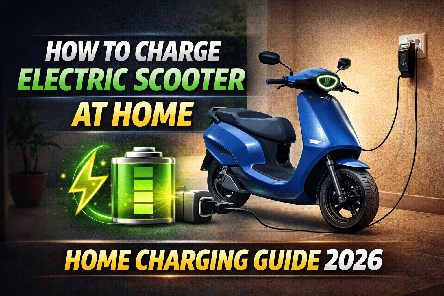 How to Charge Electric Scooter at Home – Complete Guide for Indian Homes