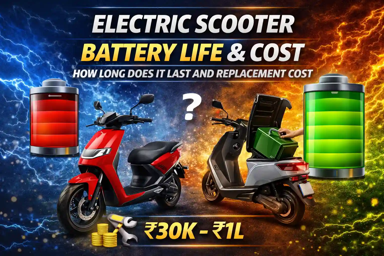 Electric Scooter Battery Life – How Long Does It Last and Replacement Cost